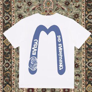 Evisu Men's White Short Sleeve